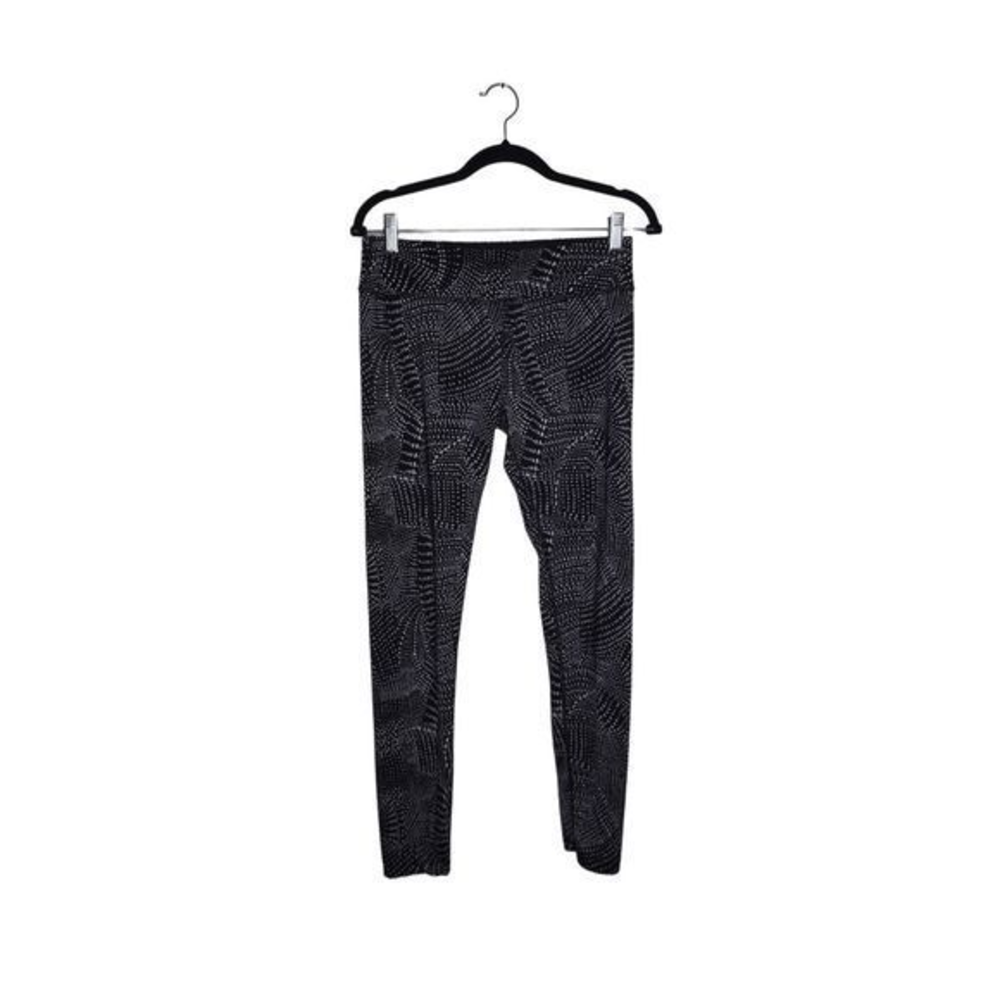 Beyond Yoga Sz‎ Small/Medium Legging Black Swirl Dot Stretch